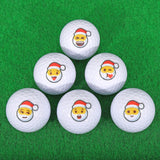 6 christmas mini golf balls