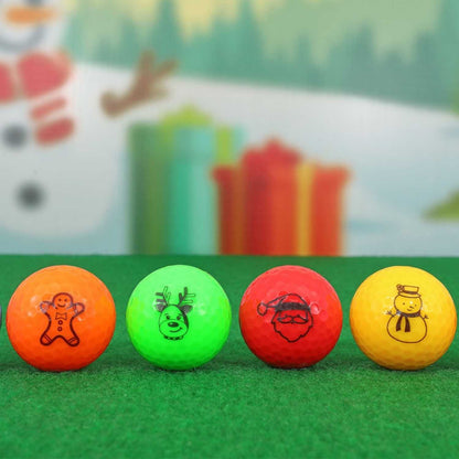 Christmas Mini Golf Balls – Black Print