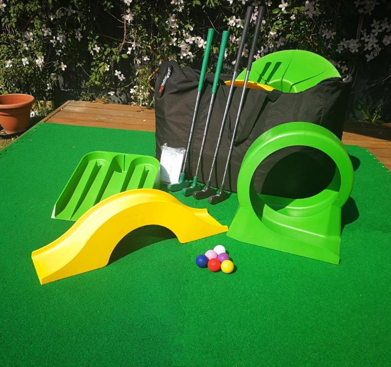 My MiniGolf Set - Large. Complete with putters, golf balls and full obstacle set.