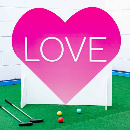 Mini Golf Obstacle, Wedding, Love Heart