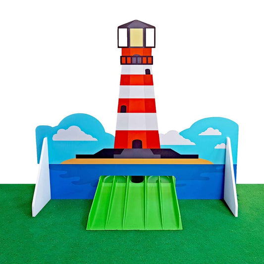 Lighthouse and Maze Obstacle