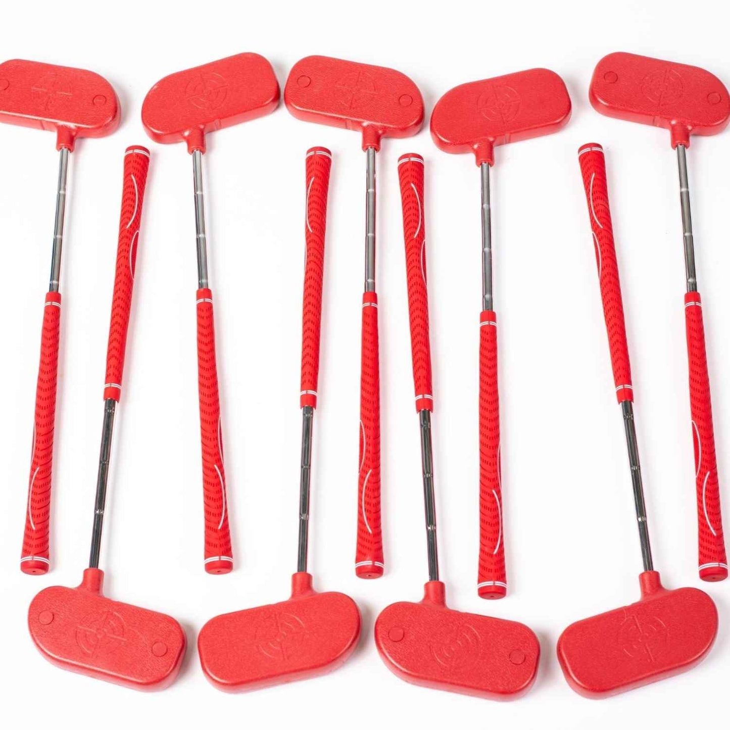 toddlers plastic mini golf putters red, oversized head. 