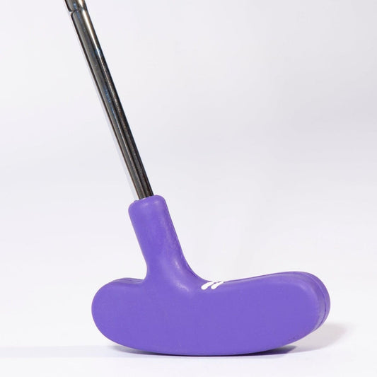 Putter de mini-golf à tête en caoutchouc pour adulte (violet 31")