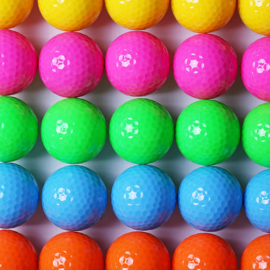 5 colours of uv floating mini golf balls