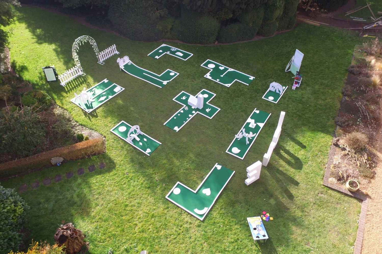 Campo de minigolf para bodas