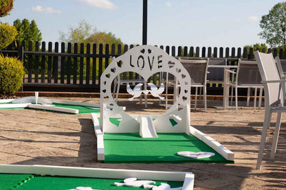 Campo de minigolf para bodas