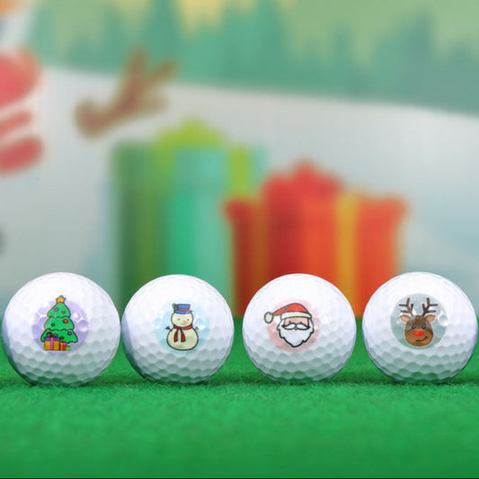 Pelotas de minigolf navideñas