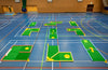 birds eye view of funsize mini golf course, 9 regular sized holes